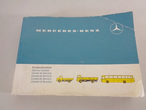 Scheckheft / Wartungsheft Mercedes Benz LKW + Bus + Transporter von 04/1974