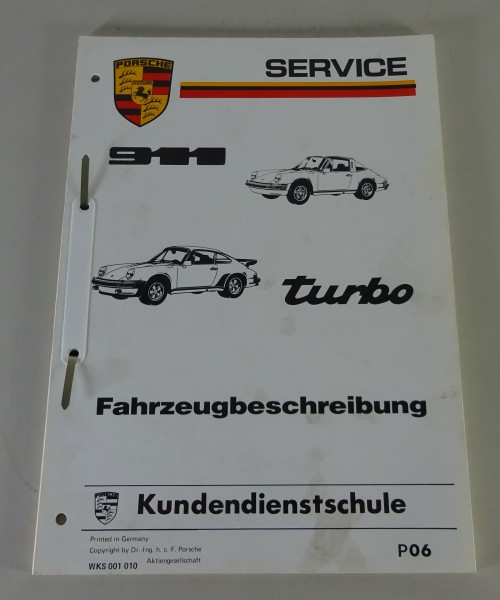 Service Informationen Porsche 911 3,2 / 930 3,3 Stand ca. 1984 - 1985