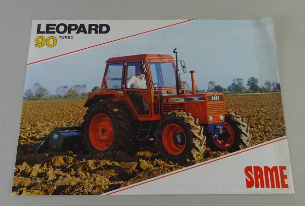 Prospektblatt / Datenblatt Same Leopard 90 Turbo Schlepper Stand 05/1982