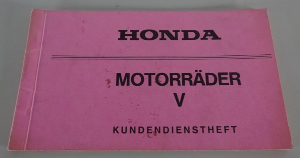 Scheckheft / Kundendienstheft Honda CX 500 Stand 04/1986