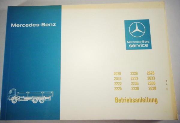 Betriebsanleitung / Handbuch Mercedes Benz NG 80 2028 - 2638 Stand 10/1983