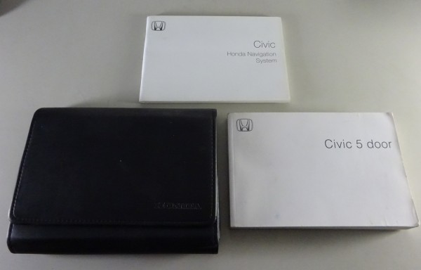 Owner's Manual / Handbook + Wallet Honda Civic 5 door from 01/2008