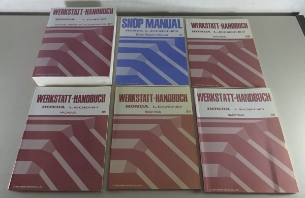 Werkstatthandbuch + Nachträge Honda Legend Typ HS KA4 / KA7 Stand 1991-1995