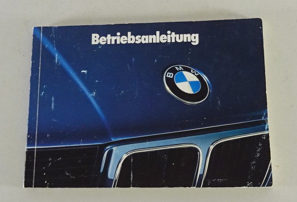 Betriebsanleitung / Handbuch BMW 5er E34 520i, 525i, 530i, 540i, 525tds - 8/1992