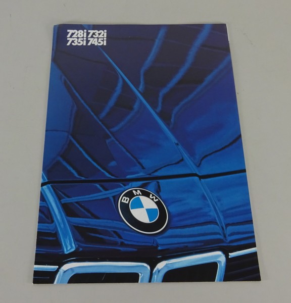 Opuscolo BMW 7er E23 728i / 732i / 735i / 745i edizione 01/1983