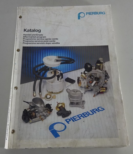 Teilekatalog / Handelskatalog Pierburg Vergaser & Motorkomponenten Stand 02/1995