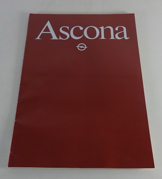 Prospekt / Broschüre Opel Ascona C Stand 03/1982
