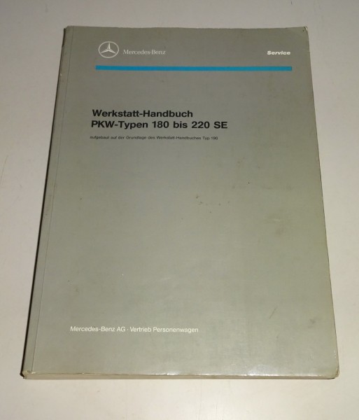 Werkstatthandbuch Mercedes Benz W120 W121 R121 190 SL W180 W105 W128 220 Ponton