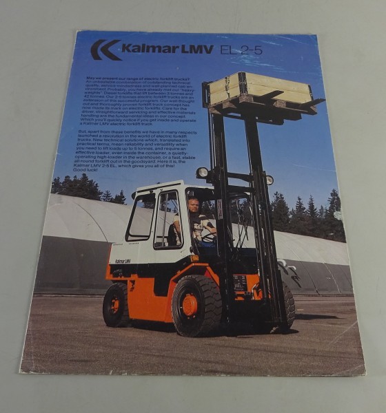 Prospekt / Broschüre Kalmar LMV electric forklift trucks EL 2 - 5 Stand 03/1981