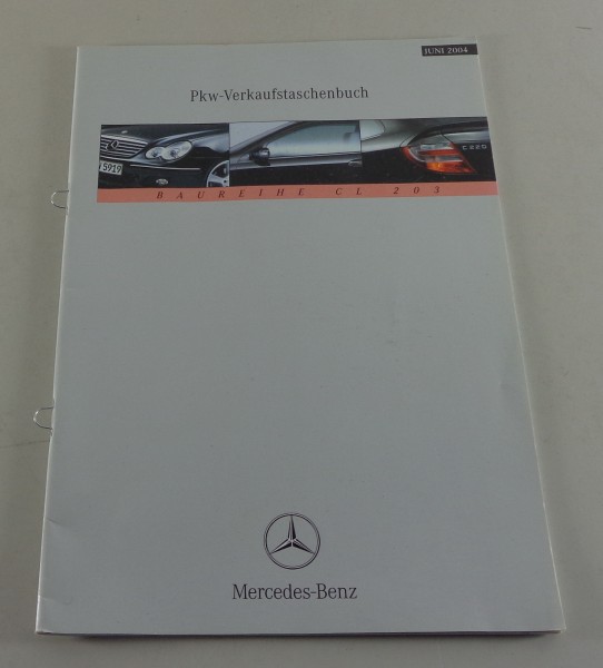 Verkaufstaschenbuch Mercedes Benz C 200 C 220 C 30 C 180 C 320 von 06/2004