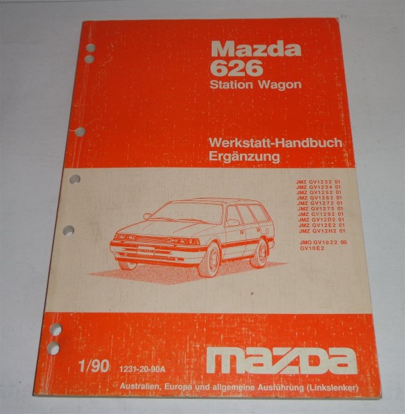Werkstatthandbuch Mazda 626 Station Wagon Kombi GD / GV, St. 01/1990