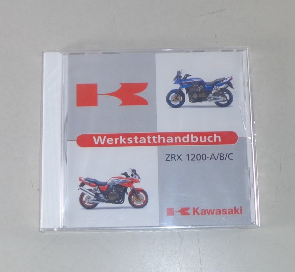 Werkstatthandbuch auf CD / Workshop Manual on CD Kawasaki ZRX 1200-A/B/C