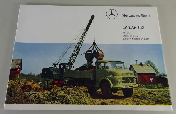 Prospekt Mercedes-Benz Mittelschwerer Kurzhauber LK / LAK 1113 Stand 03/1966