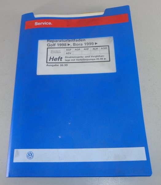 Werkstatthandbuch VW Golf IV/4 / Bora Direkteinspritz und Vorglühanlage - 6/1999
