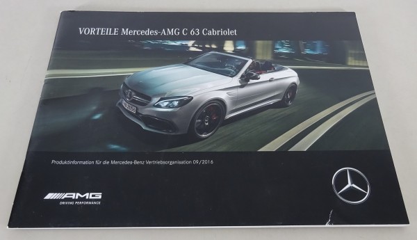 Produktinfo / Vorteile Mercedes Benz AMG C 63 Cabriolet 09/2016