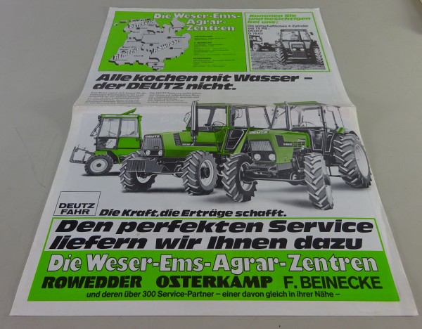 Prospekt Deutz- Fahr Werbeprospekt Deutz Vertragshändler Weser-Ems