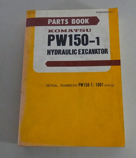 Parts Catalogue / Parts Book Komatsu Hydraulikbagger PW150-1 Stand 09/1984