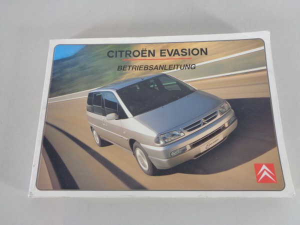 Betriebsanleitung / Handbuch Citroen Evasion Stand 06/2000