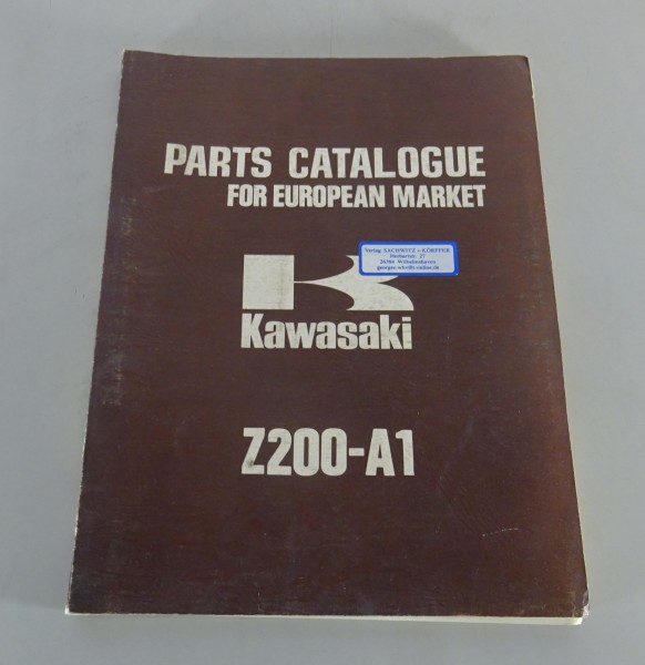 Parts Catalogue / Spare Parts List Kawasaki Z200-A1 from 02/1977