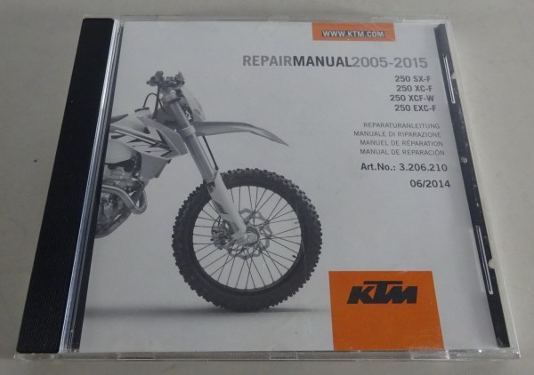 Werkstatthandbuch / Workshop Manual KTM 250 SX-F / 250 XC-F /etc. Bj. 2005-2015