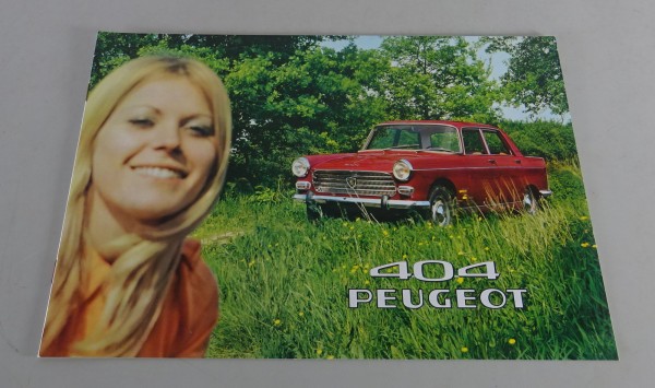 Prospekt / Broschüre Peugeot 404 Stand 1970