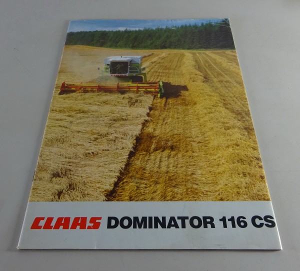 Faltprospekt / Broschüre Claas Mähdrescher Dominator 116 CS Stand 09/1983