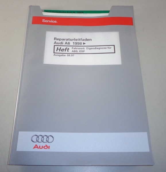 Werkstatthandbuch / Reparaturleitfaden Audi A6 C5 Fahrwerk Diagnose ABS ESP 1997