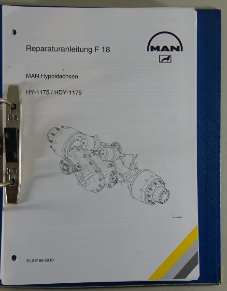 Werkstatthandbuch MAN Hypoidachsen HY-1175 / HDY-1175 Stand 07/2002