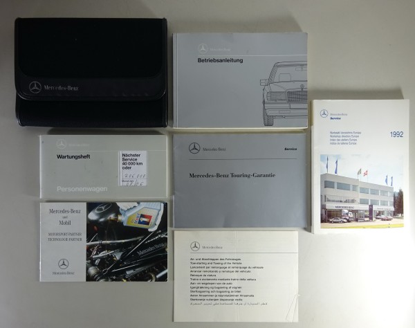 Bordmappe + Betriebsanleitung Mercedes-Benz W124 Diesel / Turbodiesel von 4/1992