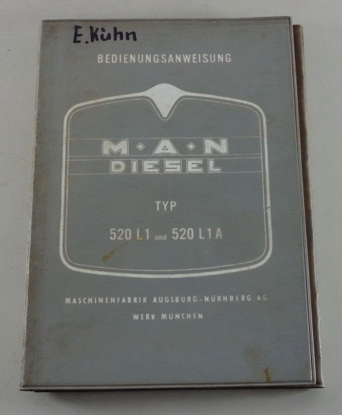 Betriebsanleitung / Handbuch MAN Typ 520 L 1 / 520 L 1 A Stand 11/1957