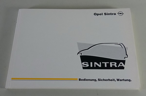 Betriebsanleitung / Handbuch Opel Sintra Stand 12/1998