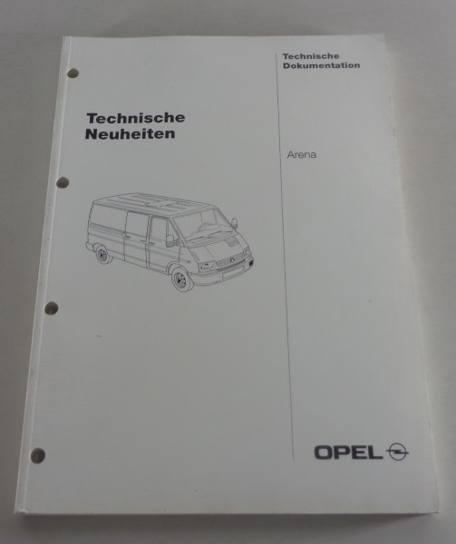 WekstatthandbuchTechnische Neuheiten / Dokumentation Opel Arena Stand 01/1998