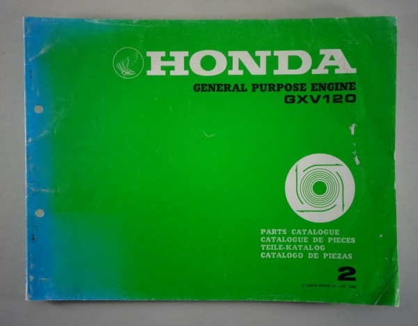 Teilekatalog Honda General Purpose Engine GXV120 Generator von 1985