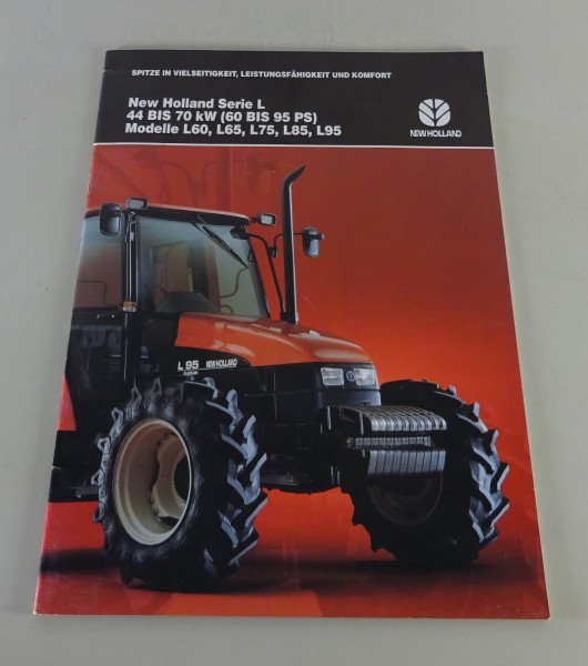 Prospekt / Broschüre New Holland Traktoren Serie L 60 - L 95 Stand 03/1996