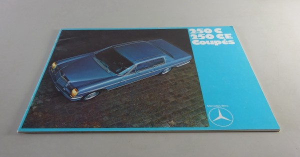 Prospekt / Broschüre Mercedes-Benz /8 W114 - 250 C / 250 CE Coupé Stand 12/1970