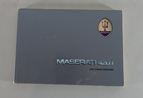 Betriebsanleitung / Handbuch Maserati 420i Stand 08/1986