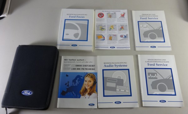 Bordmappe + Betriebsanleitung Ford Focus´99 inkl. 2,0 ST 170 Stand 12/2002