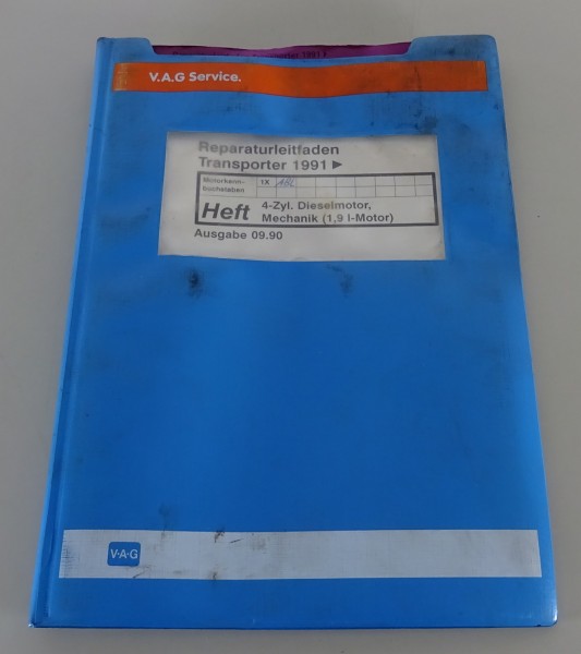 Werkstatthandbuch VW Bus / Transporter T4 4 Zylinder Dieselmotor 1,9l von 9/1990