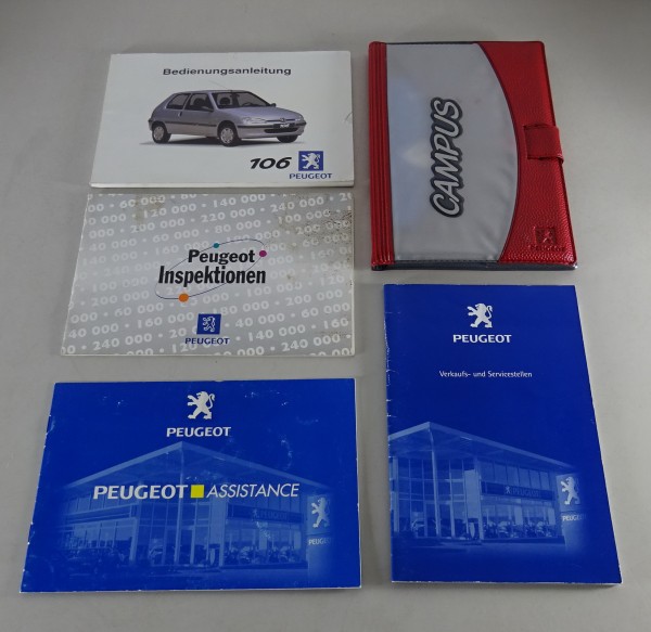 Bordmappe mit Betriebsanleitung / Handbuch Peugeot 206 Stand 12/2000