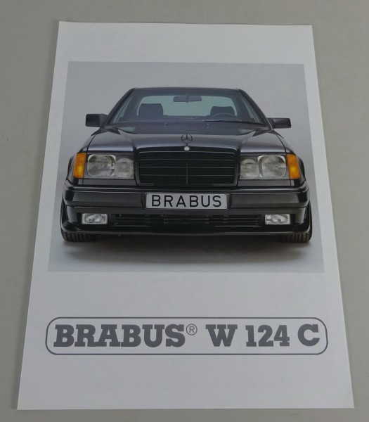 Prospekt / Broschüre Brabus Mercedes-Benz C124 / W124 Coupé