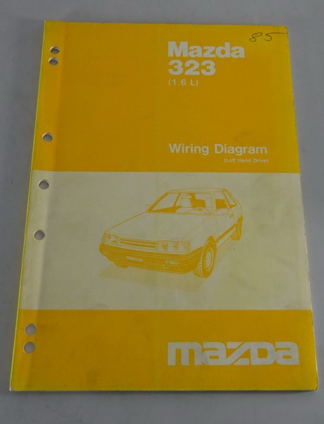Werkstatthandbuch Elektrik / Workshop Manual Mazda 323 Typ BF (1,6 l) von 8/1985