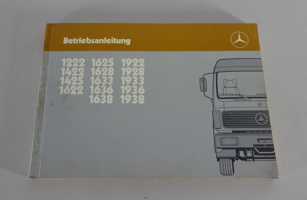 Betriebsanleitung / Handbuch Mercedes Benz LKW NG 85 Typ 1222 - 1938 von 10/1985