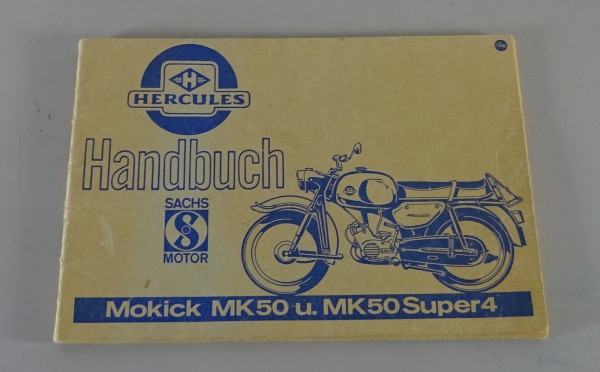 Betriebsanleitung / Handbuch Hercules MK 50 & MK50 Super 4 ab Baujahr 1966