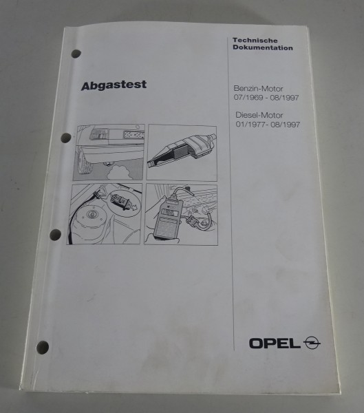 Technische Information Abgastest Opel Alle Benzin- und Dieselmotoren 1969 - 1997