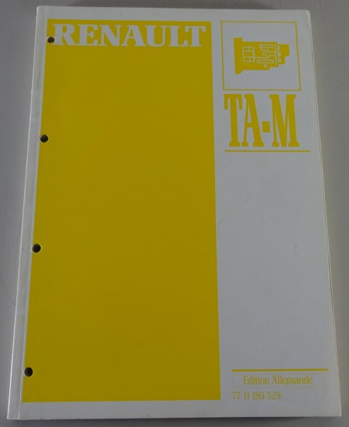 Werkstatthandbuch / Reparaturanleitung Renault Automatikgetriebe TA-M Stand 1985