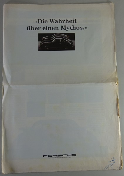 Großprospekt Porsche 911 Typ 964 / 928 S4 / 944 S2 Die Wahrheit über ein Mythos.