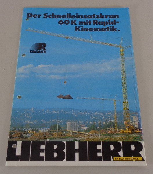 Prospekt / Broschüre Liebherr Der 60 K mit Rapid-Kinematik Stand 03/1983
