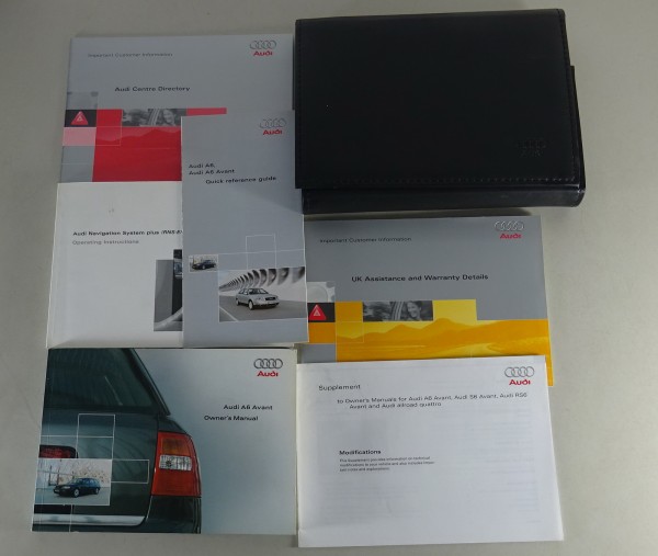 Owner's Manual / handbook + Wallet Audi A6 C5 Avant + Quattro from 05/2003