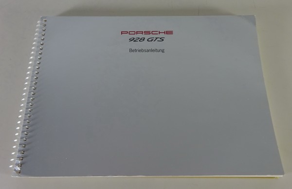 Betriebsanleitung / Handbuch Porsche 928 GTS Stand 03/1994 original
