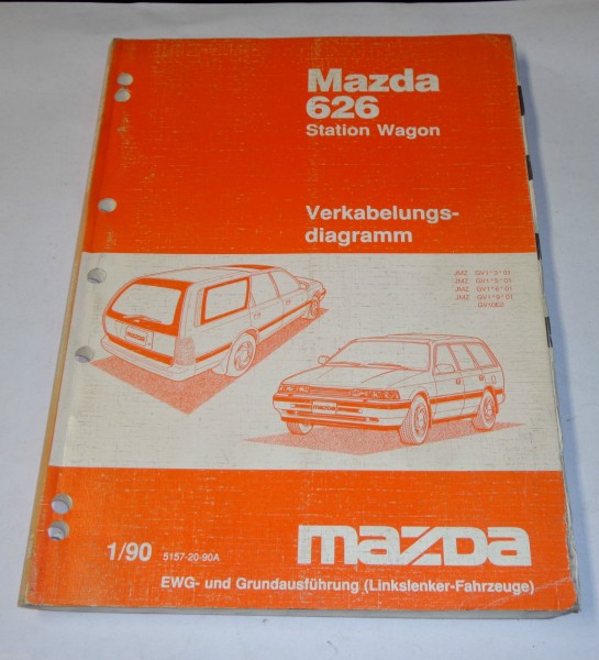 Werkstatthandbuch Mazda 626 Station Wagon Typ GD/GV Elektrik / Schaltpläne, 1990